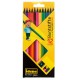Idena Creioane color 12 culori lemn negru