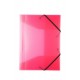 Idena Mapa A3 cu elastic, PP, Culoare: roz translucid
