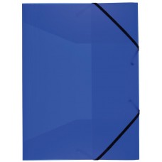 Idena Mapa A3 cu elastic, PP, Culoare: albastru translucid