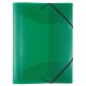 Idena Mapa A3 cu elastic, PP, Culoare: verde translucid