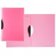 Idena Mapa cu clip A4, Culoare: roz translucid