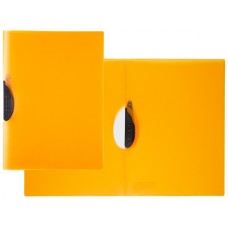 Idena Mapa cu clip A4, Culoare: portocaliu translucid