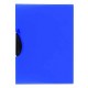 Idena Mapa cu clip A4, Culoare: albastru translucid