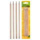 Idena Set 4 creioane lemn natur