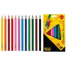 Idena Creioane color Jumbo 12 culori FSC 100%