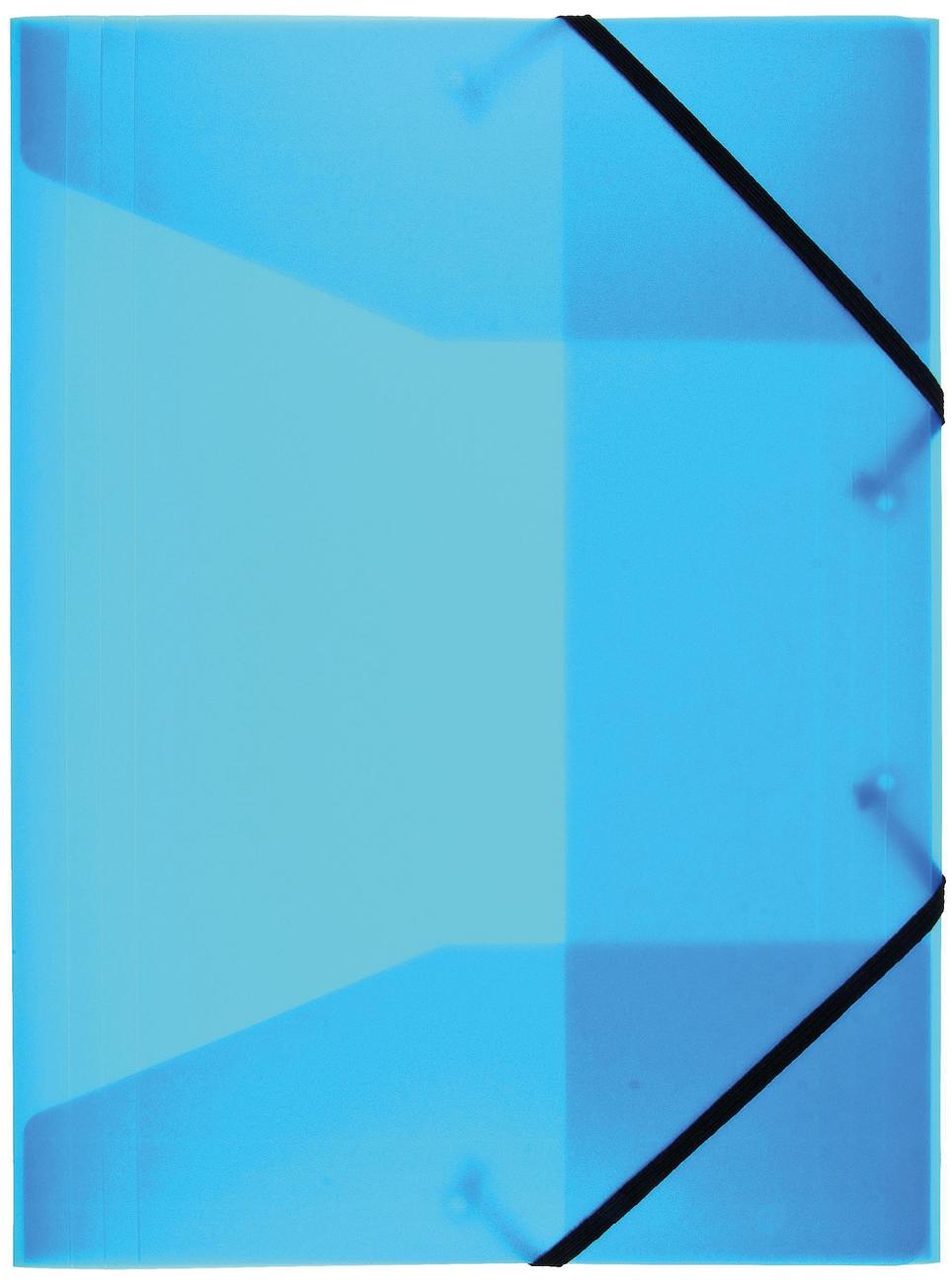 Idena Mapa A3 cu elastic, PP, Culoare: turcoaz translucid