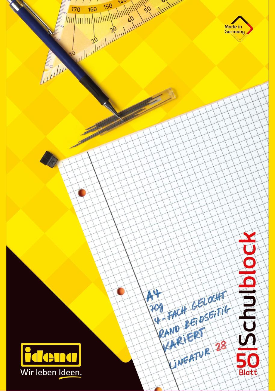 Idena Block Notes  A4 matematica