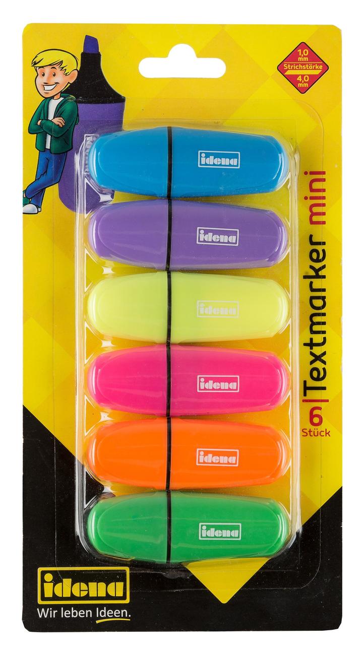 Idena Set Textmarker mini