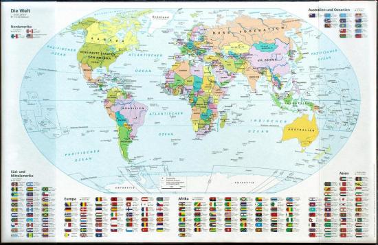 Idena Mapa de birou, Motiv: Harta Lumii