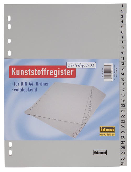 Idena Set 31 separatoare numere
