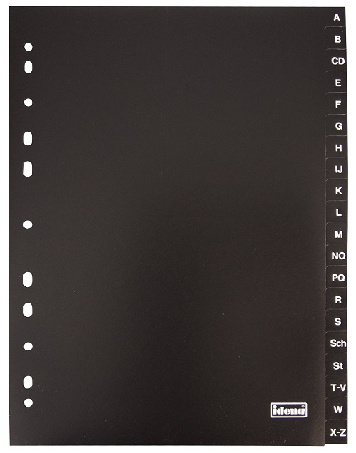 Idena Set 20 separatoare litere negru