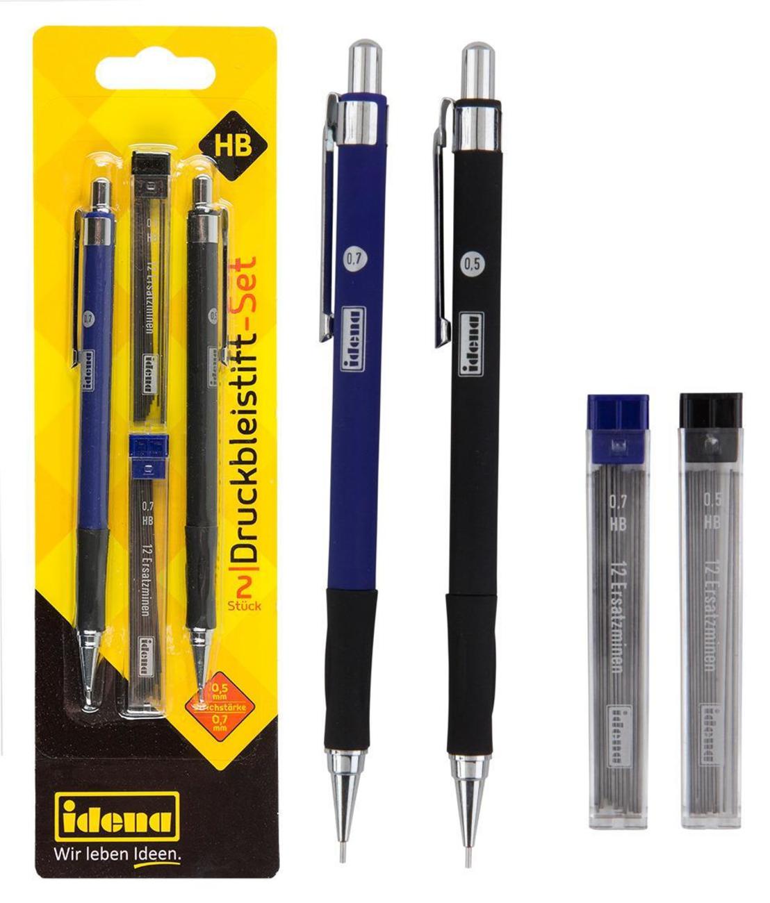 Idena Set Creion mecanic 0.5 mm + 0.7 mm