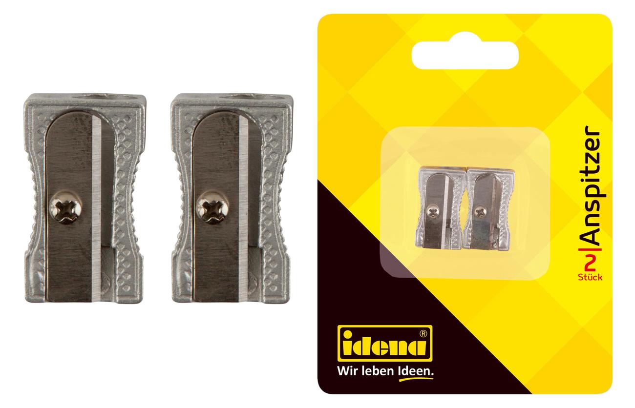 Idena Set 2 ascutitori simple metal