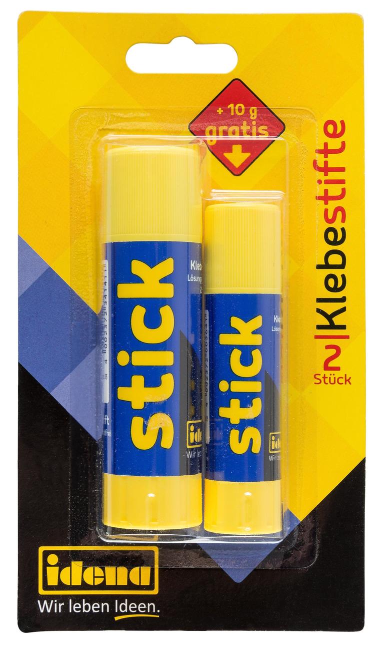 Idena Set Adeziv solid  2 bucati